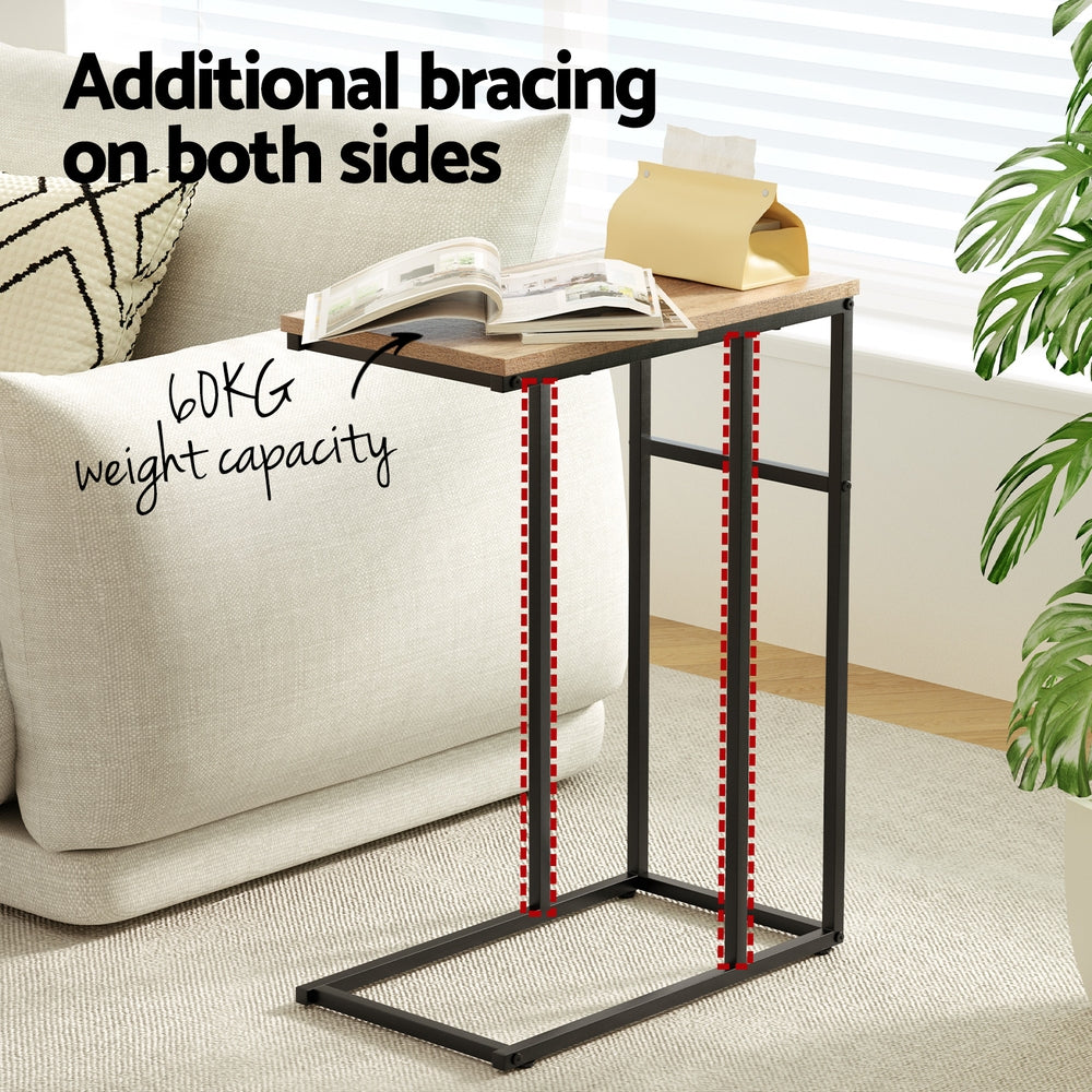 Artiss Coffee Table Side Table Walnut Anika - Cosy Abode