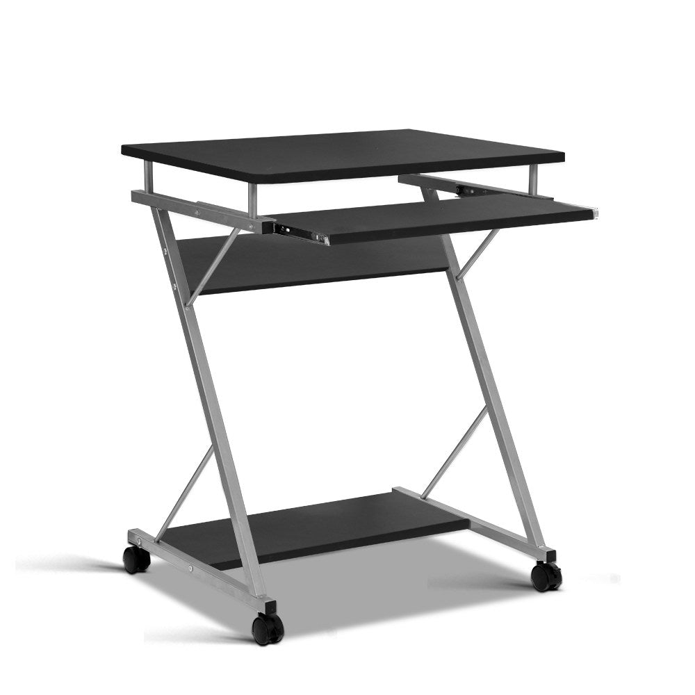 Artiss Computer Desk Keyboard Tray Shelf Black 60CM - Cosy Abode