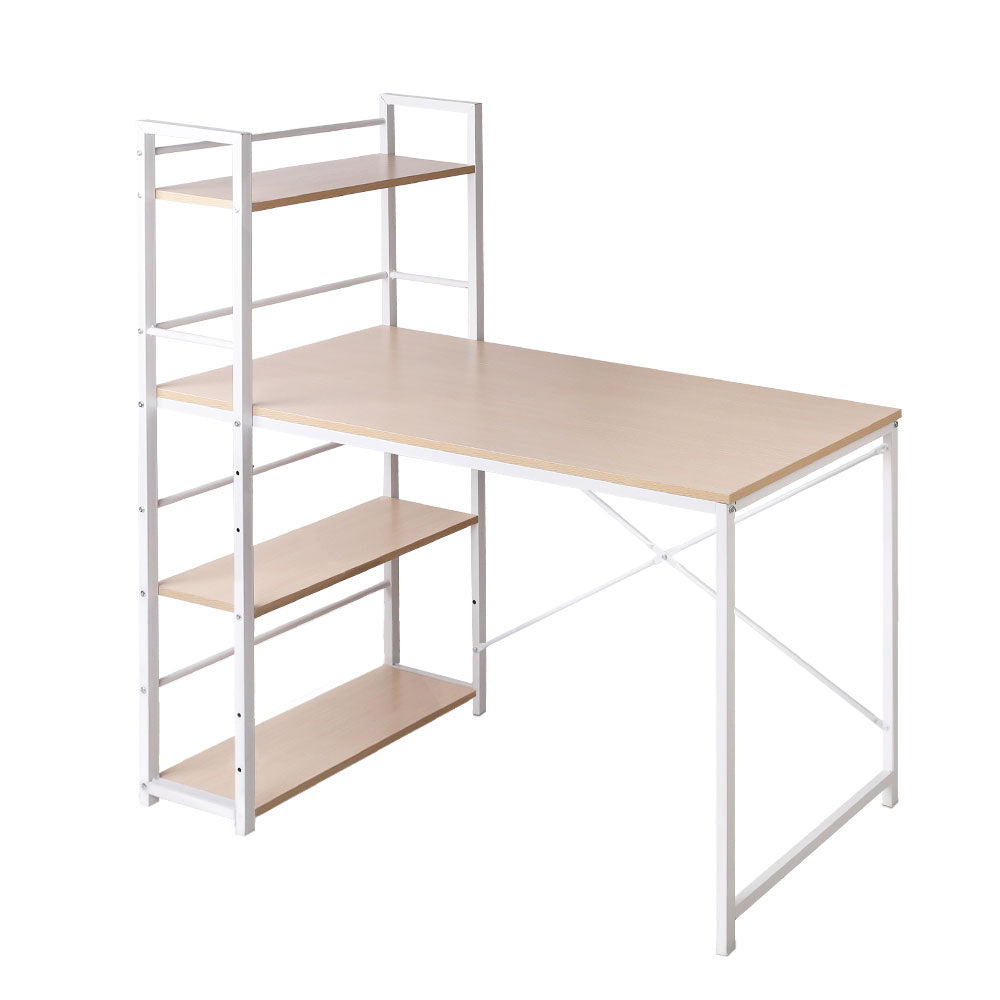 Artiss Computer Desk Shelf Oak 120CM - Cosy Abode