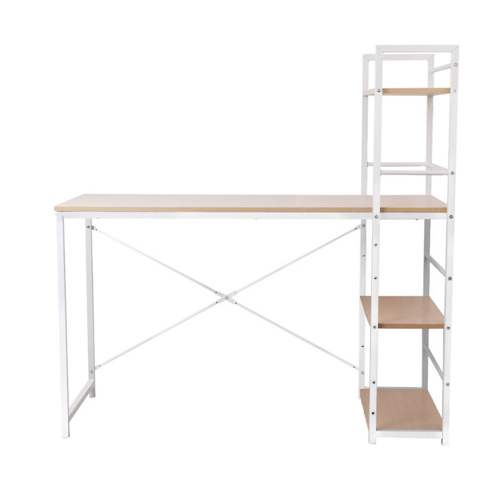 Artiss Computer Desk Shelf Oak 120CM - Cosy Abode