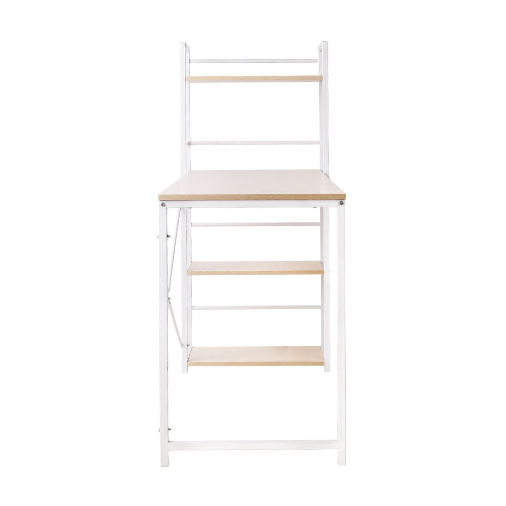 Artiss Computer Desk Shelf Oak 120CM - Cosy Abode