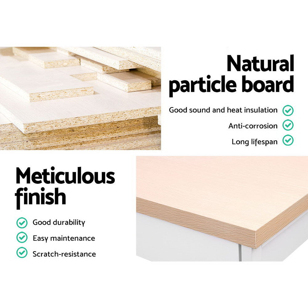 Artiss Computer Desk Shelf Oak 120CM - Cosy Abode