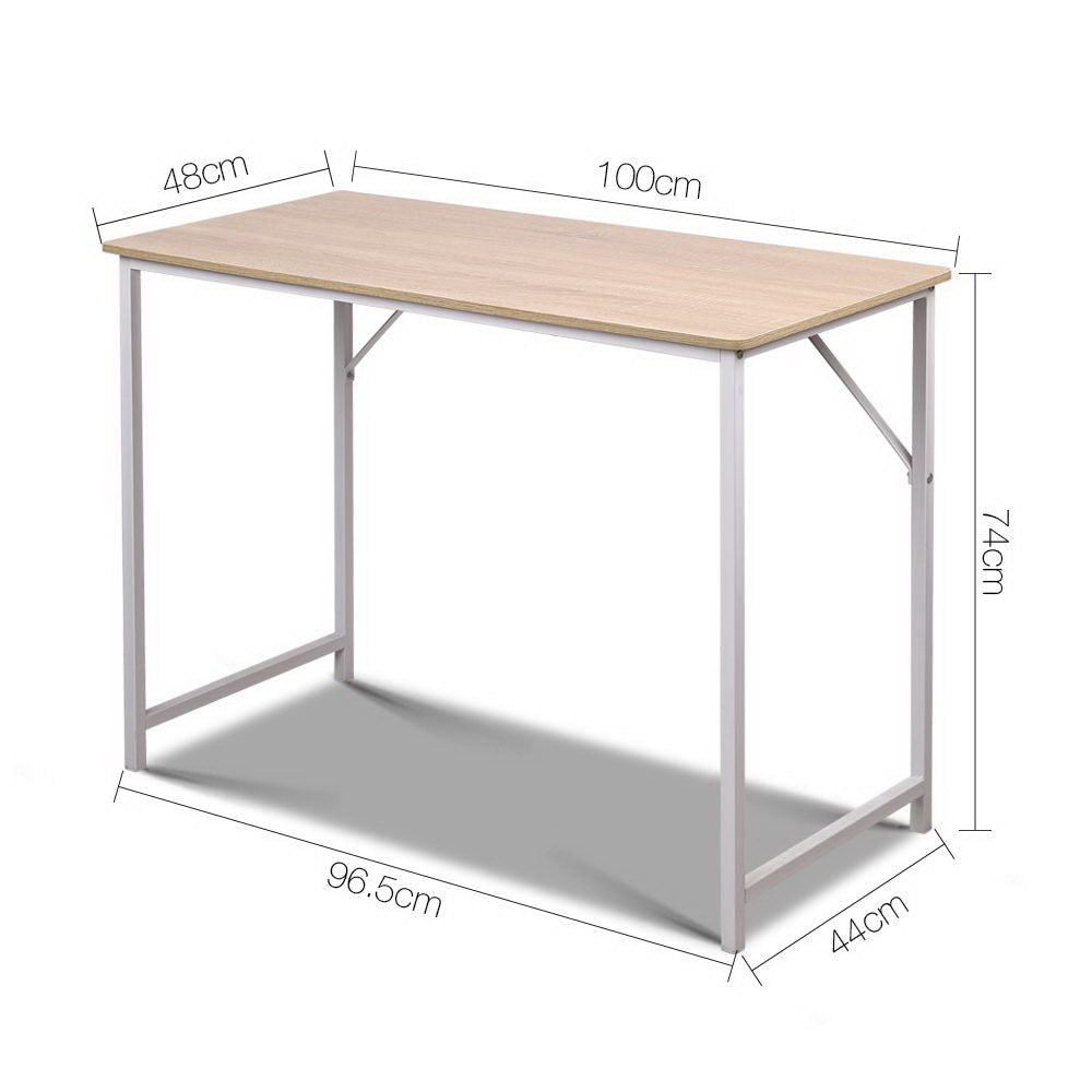 Artiss Computer Desk Oak 100CM - Cosy Abode