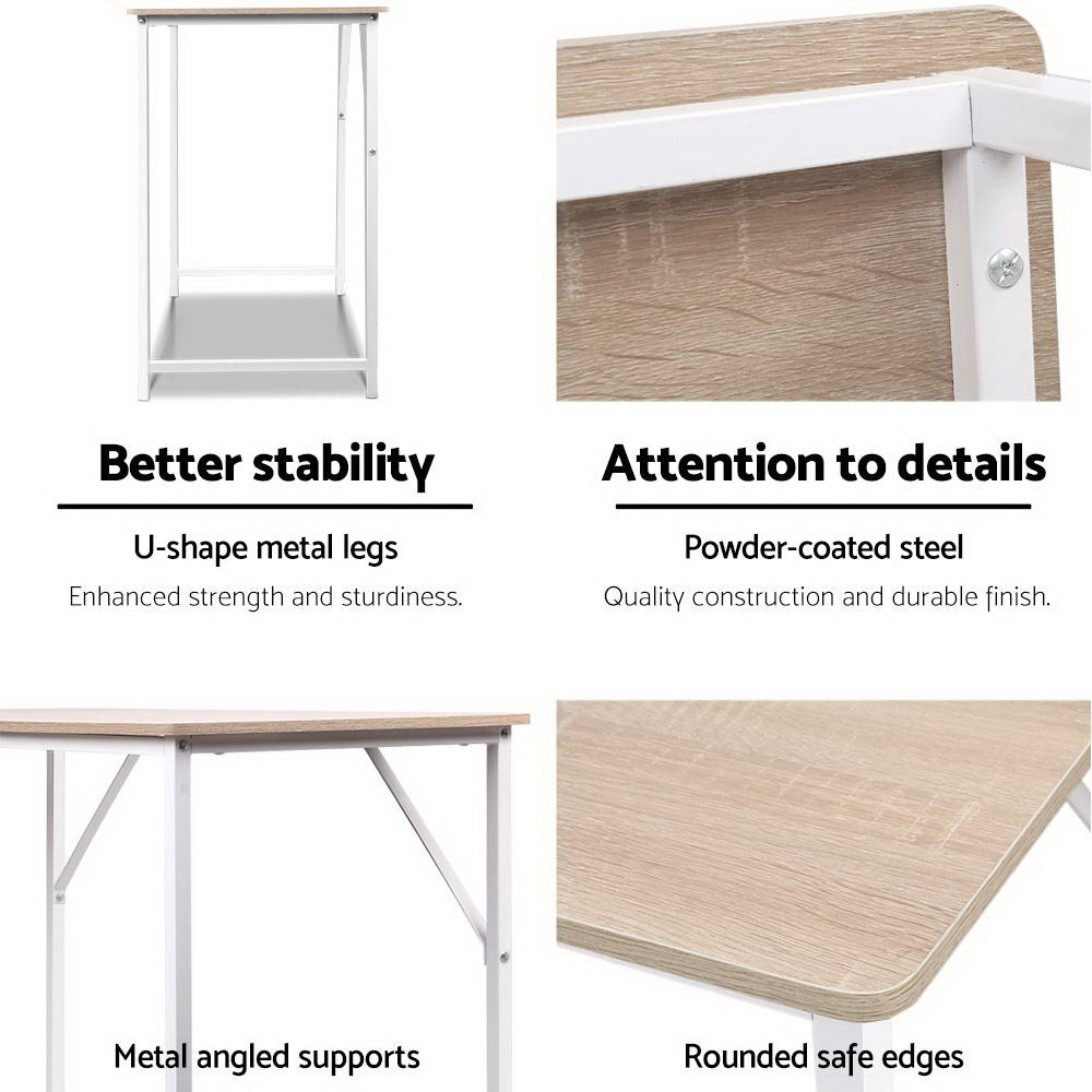 Artiss Computer Desk Oak 100CM - Cosy Abode