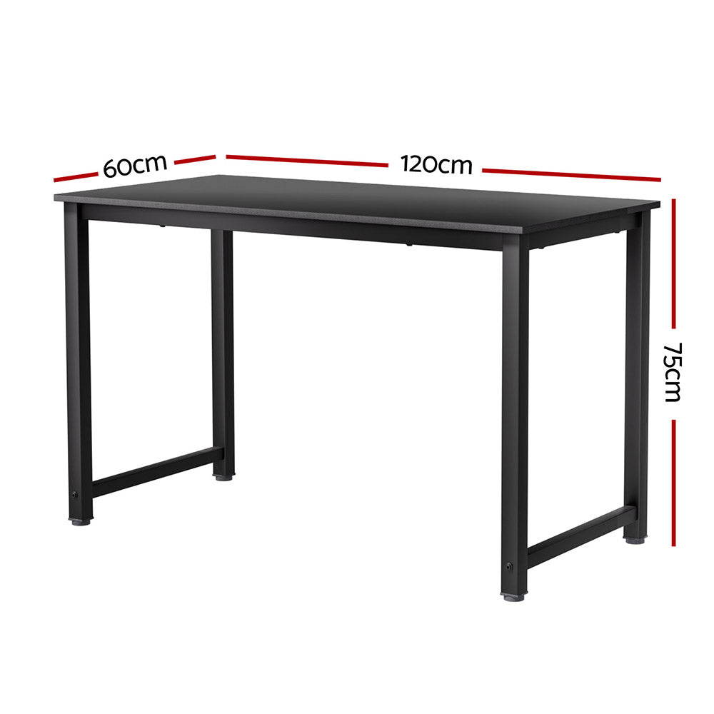 Artiss Computer Desk Home Office Study Table Black 120CM - Cosy Abode