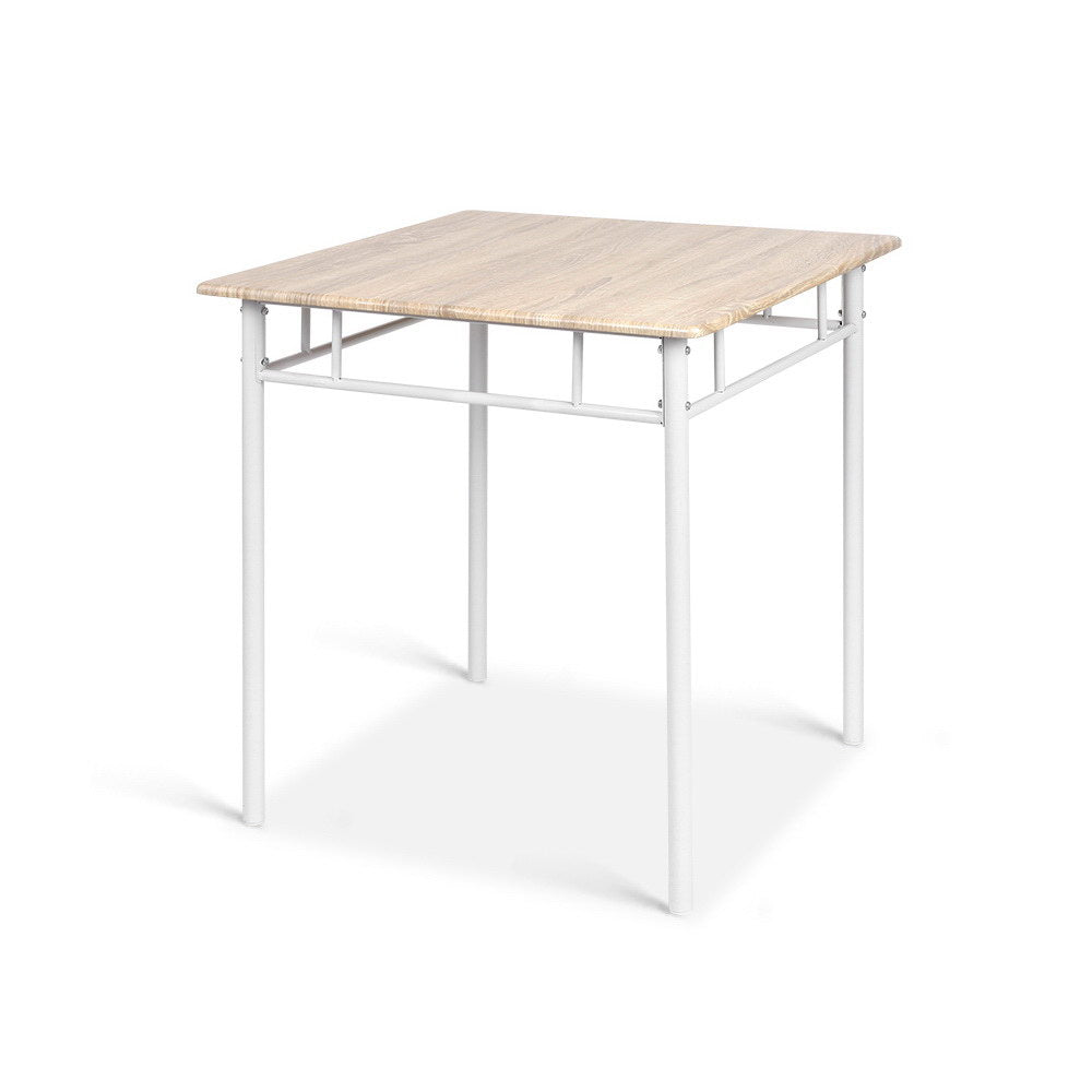 Artiss Breakfast Table And 2 Chairs Set - Natural Oak - Cosy Abode
