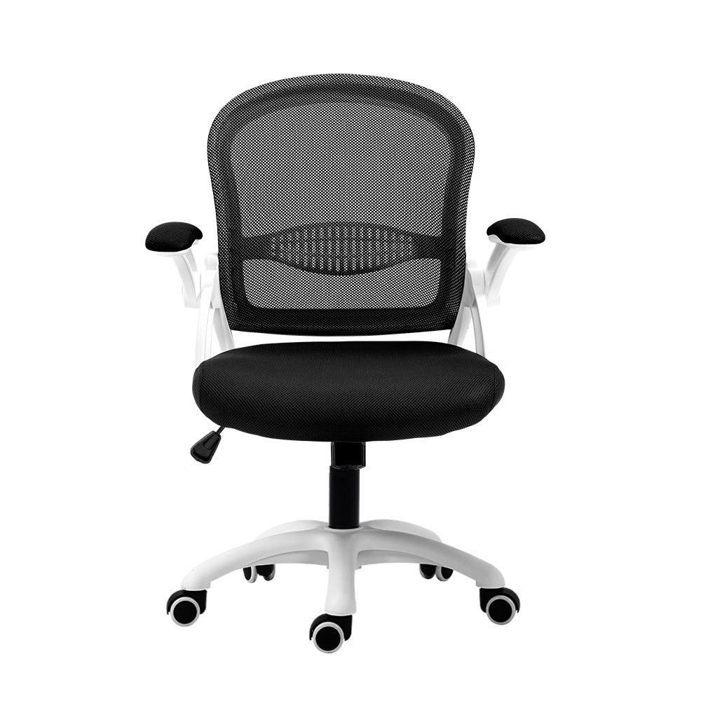Artiss Mesh Office Chair Mid Back Black - Cosy Abode
