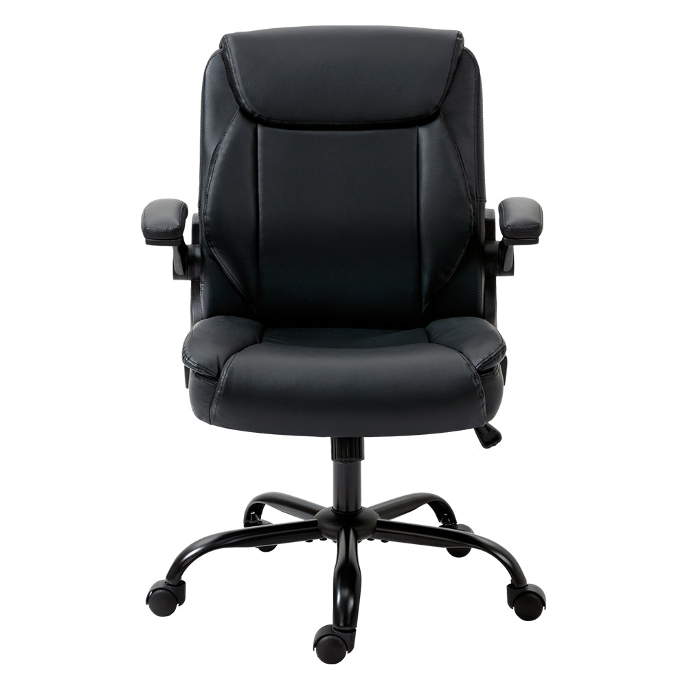 Artiss Executive Office Chair Mid Back Black - Cosy Abode