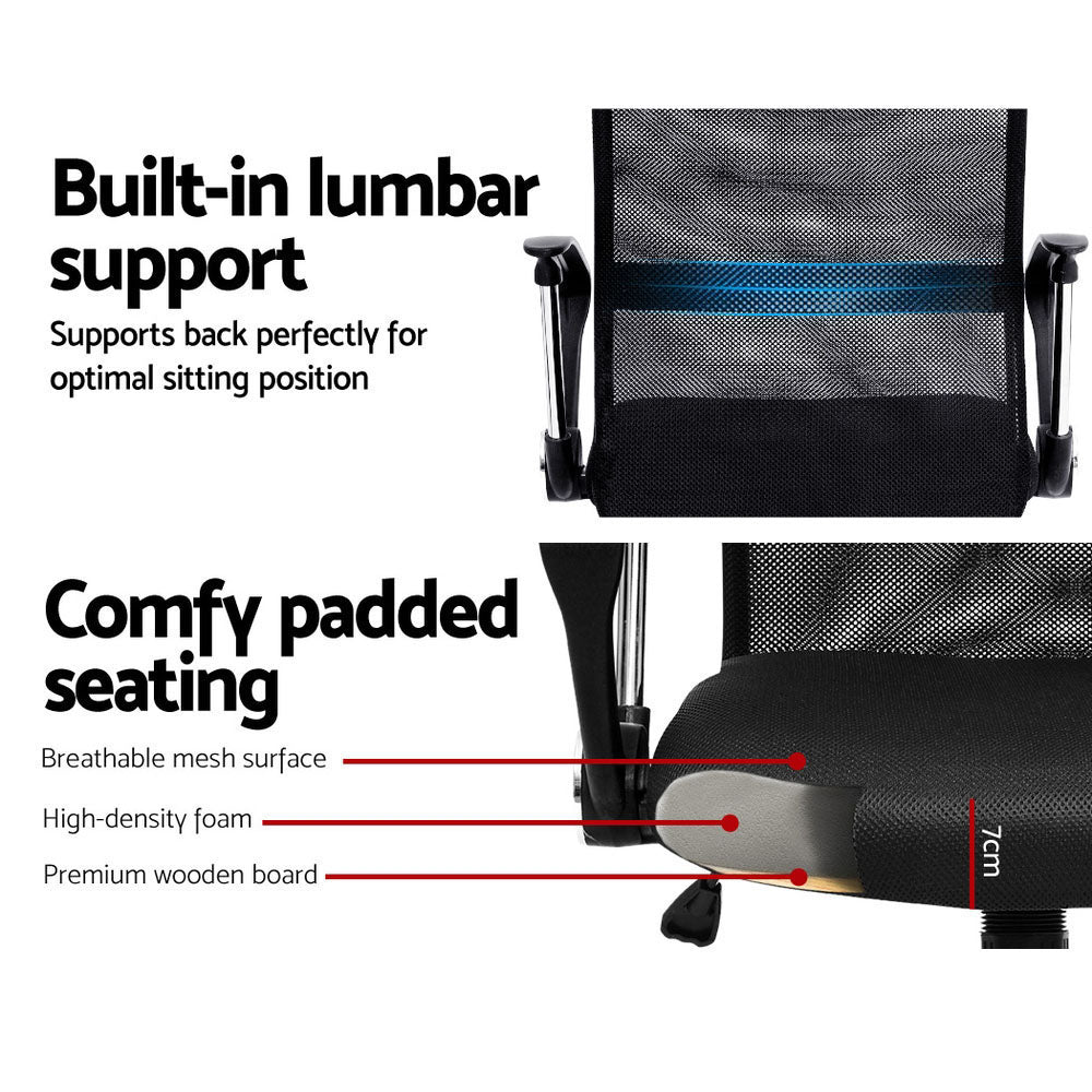 Artiss Mesh Office Chair High Back Black - Cosy Abode