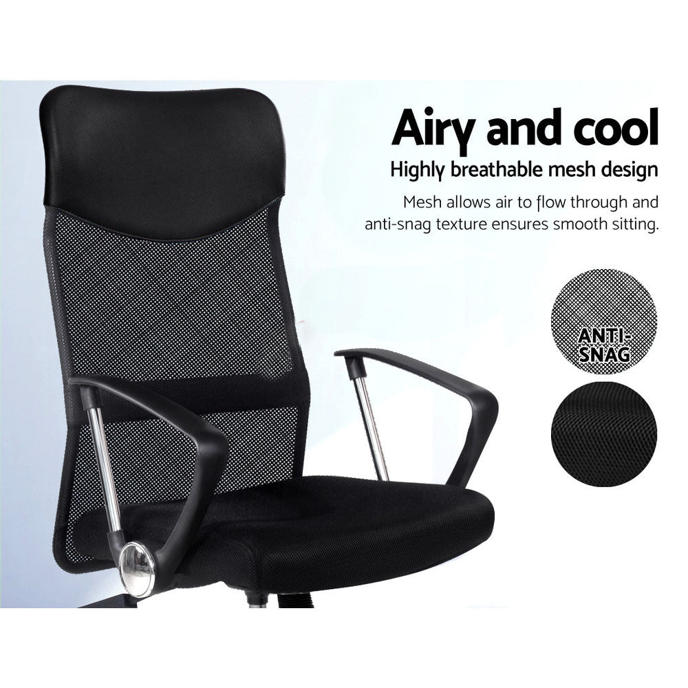 Artiss Mesh Office Chair High Back Black - Cosy Abode
