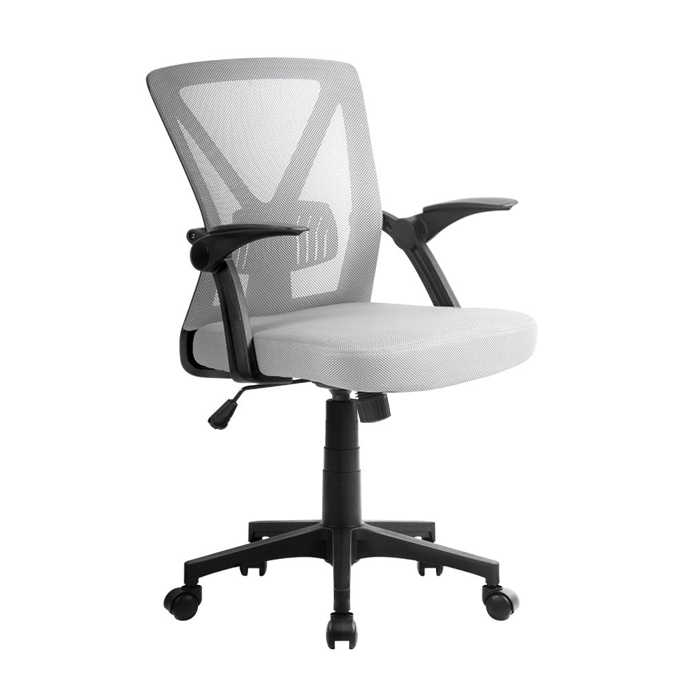 Artiss Mesh Office Chair Mid Back Grey - Cosy Abode