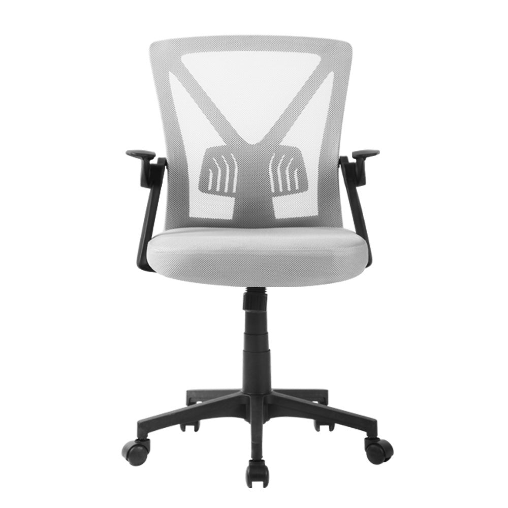Artiss Mesh Office Chair Mid Back Grey - Cosy Abode