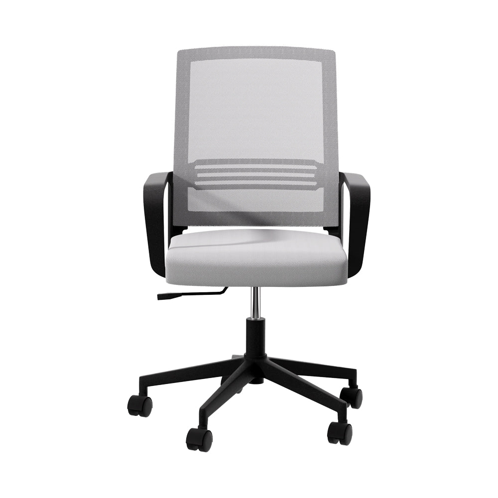 Artiss Mesh Office Chair Computer Gaming Desk Chairs Work Study Mid Back Grey - Cosy Abode