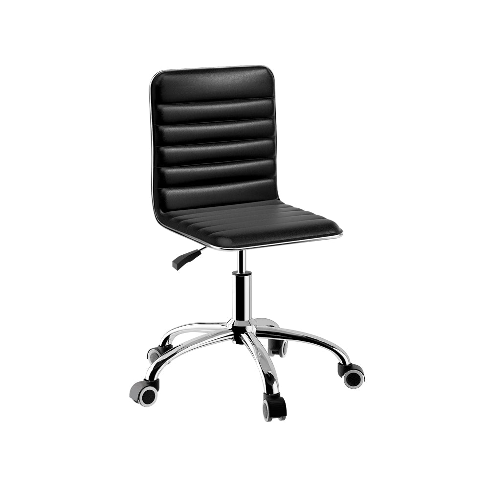 Artiss Office Chair Conference Chairs PU Leather Low Back Black - Cosy Abode