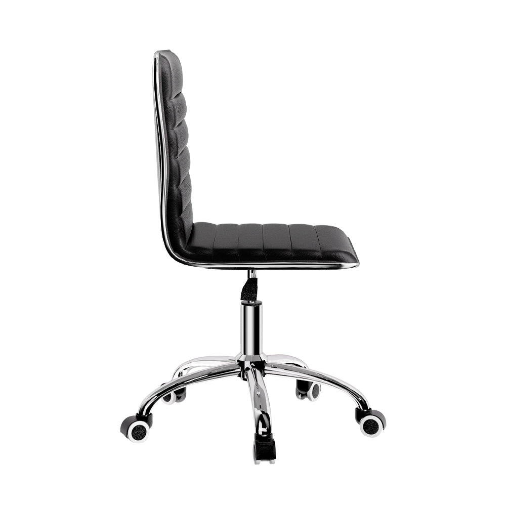 Artiss Office Chair Conference Chairs PU Leather Low Back Black - Cosy Abode