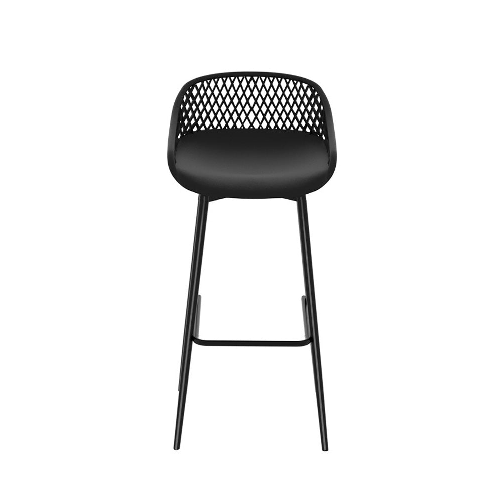 Gardeon 4-Piece Outdoor Bar Stools Plastic Metal Dining Chair Balcony - Cosy Abode