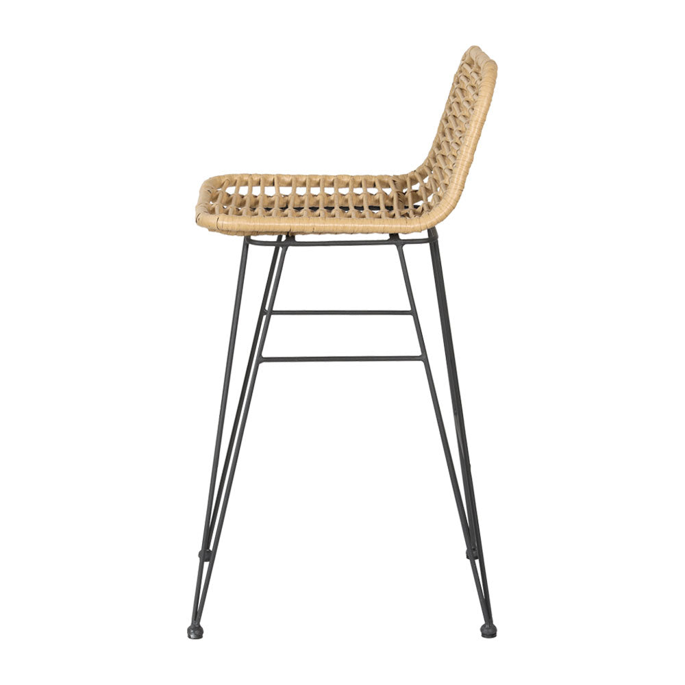 Gardeon 2 Piece Outdoor Bar Stools Wicker Dining Rattan Chair - Cosy Abode