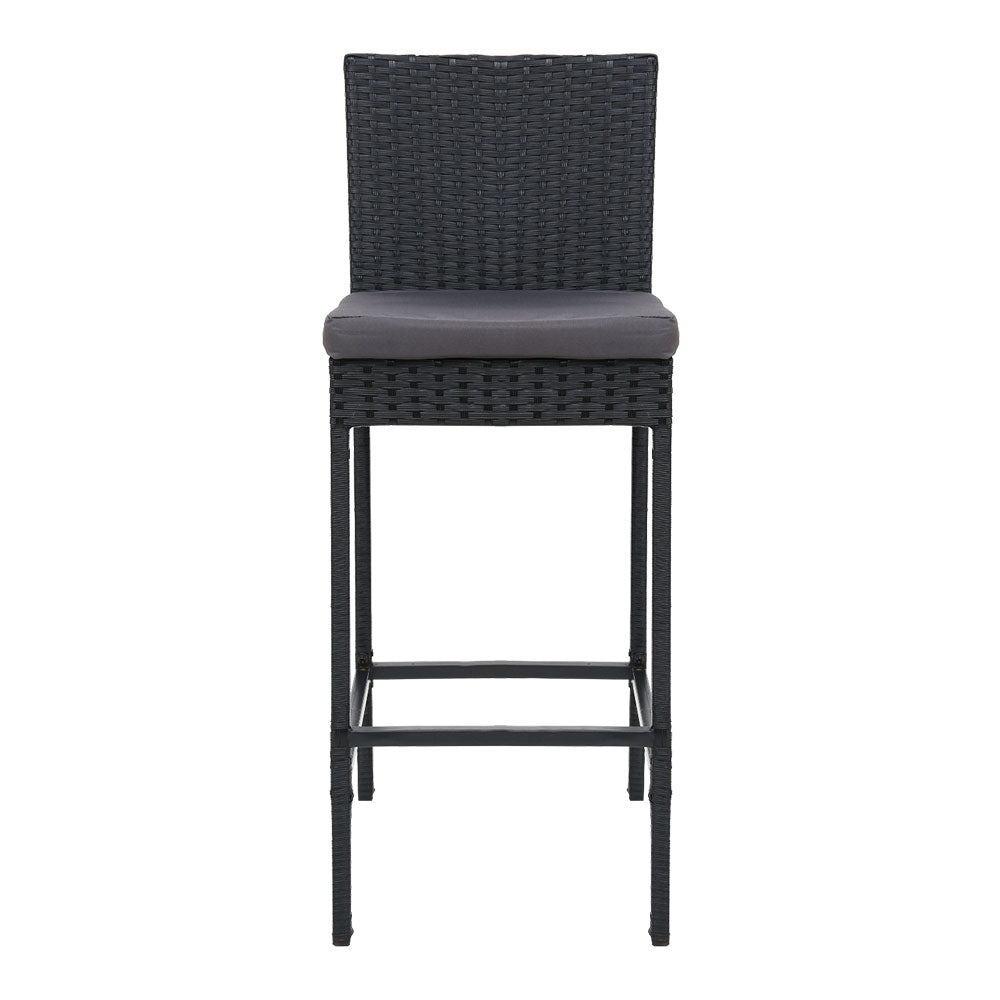 Gardeon 2-Piece Outdoor Bar Stools Dining Chair Bar Stools Rattan Furniture - Cosy Abode