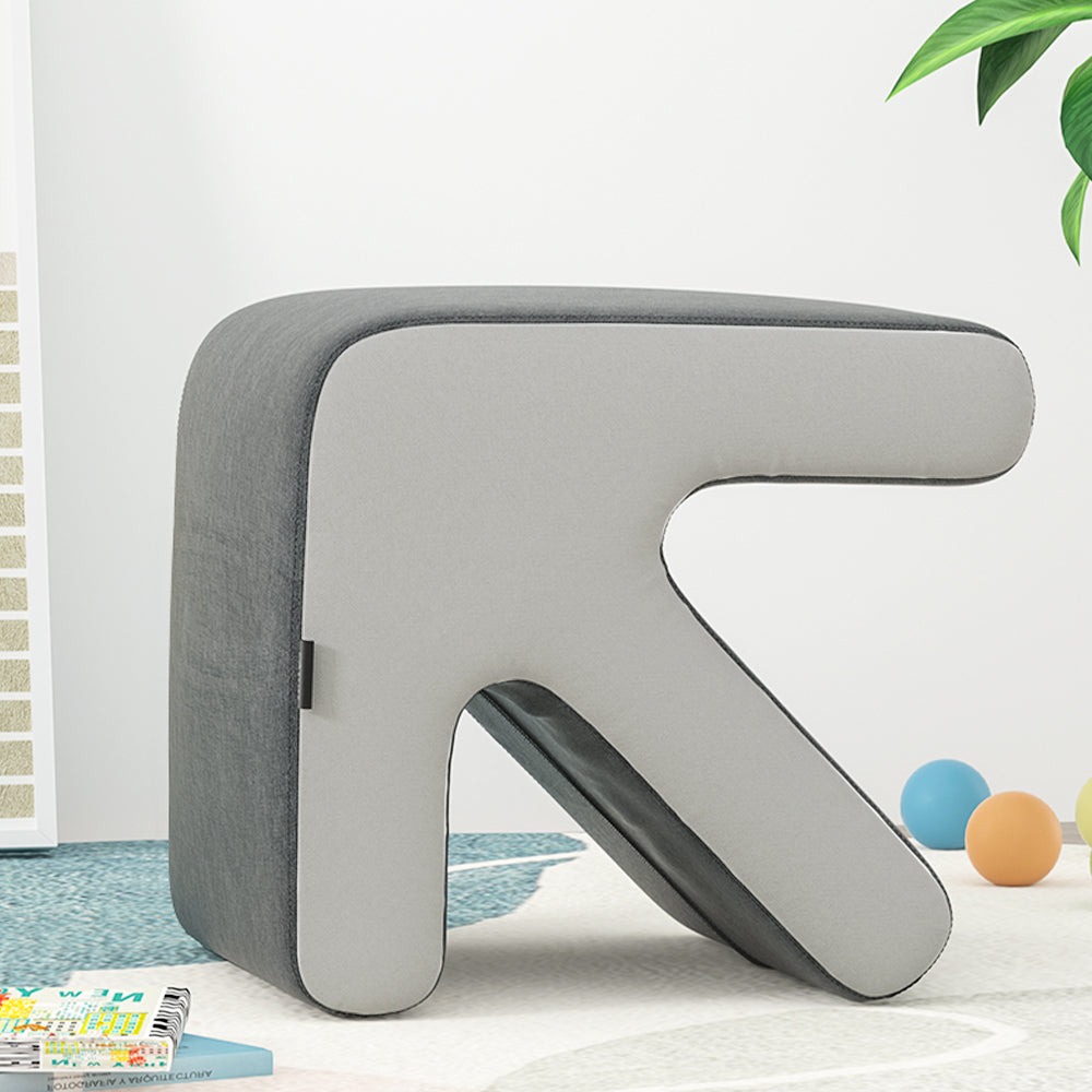 Artiss Ottoman Foot Stool Arrow Linen Grey - Cosy Abode