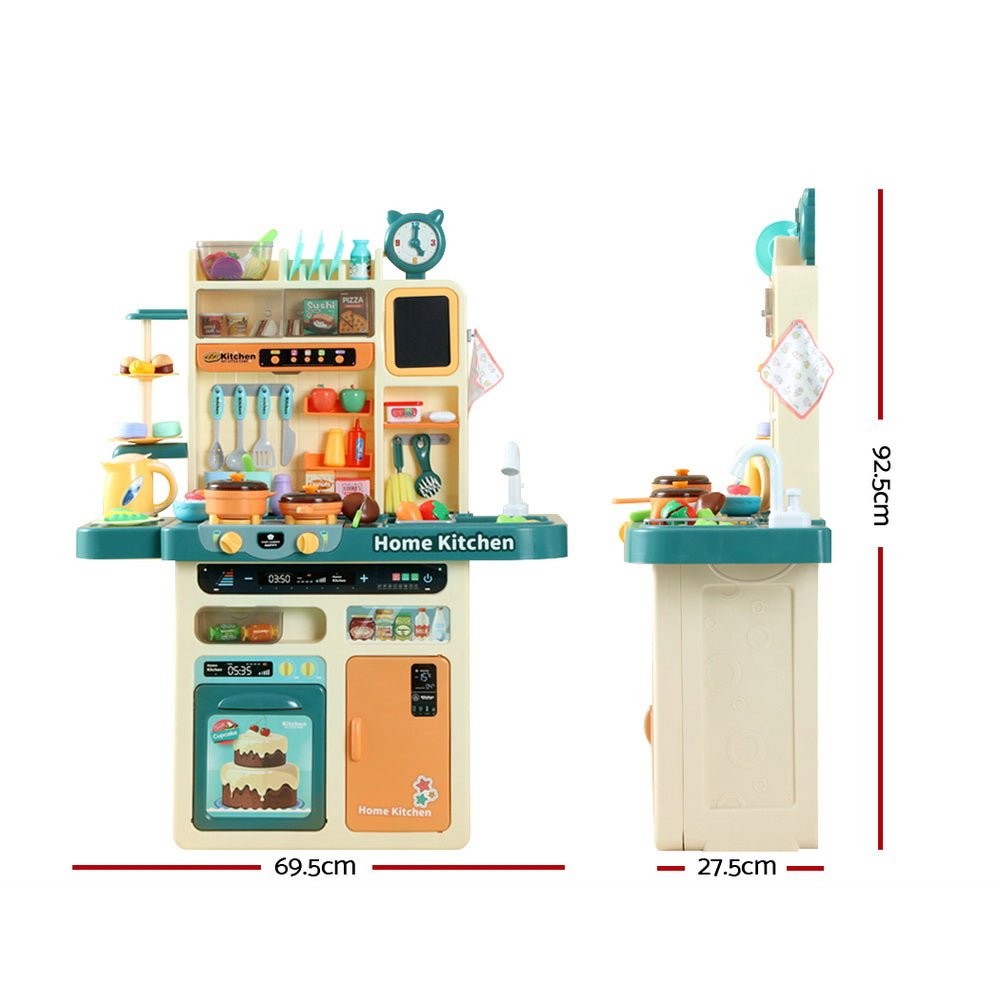 Keezi Kids Kitchen Pretend Play Set Cooking Sound Steam Light Function - Cosy Abode