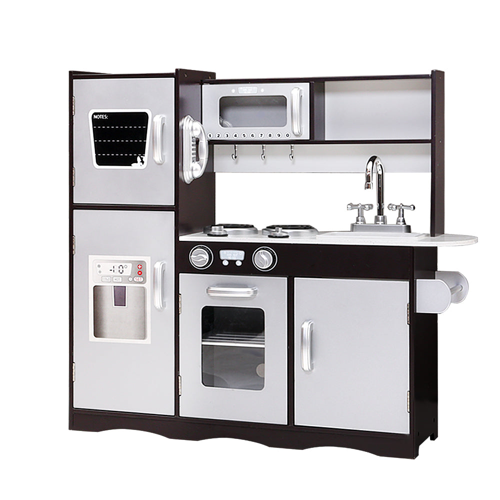 Keezi Kids Kitchen Play Set Wooden Pretend Toys Cooking Children Stove Fridge - Cosy Abode