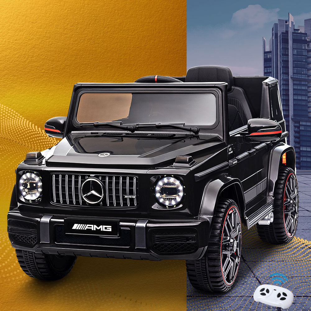 Kids Electric Ride On Car Mercedes-Benz Licensed AMG G63 Toy Cars Remote Black - Cosy Abode