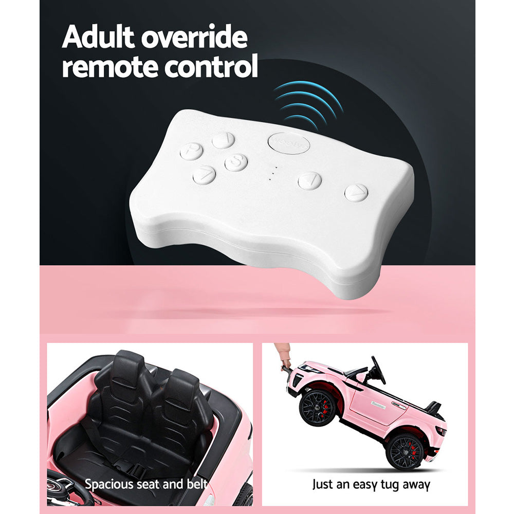 Rigo Kids Electric Ride On Car Range Rover-inspired Toy Cars Remote 12V Pink - Cosy Abode