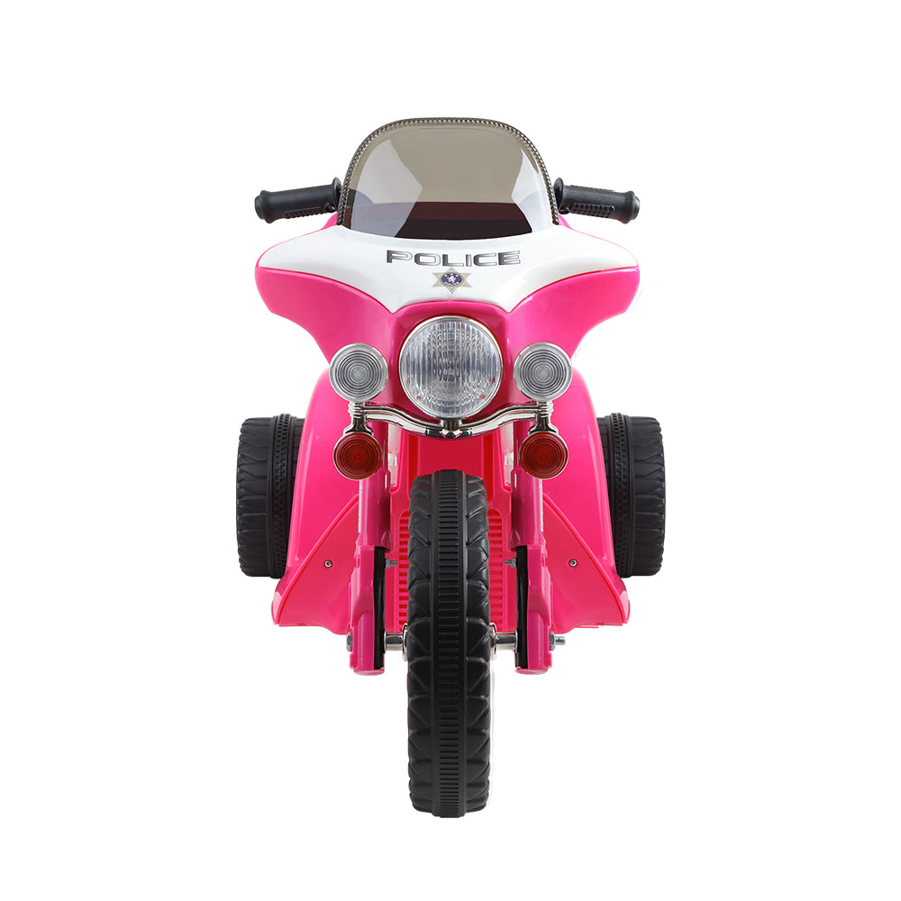 Rigo Kids Electric Ride On Police Motorcycle Harley-Inspired 6V Pink - Cosy Abode