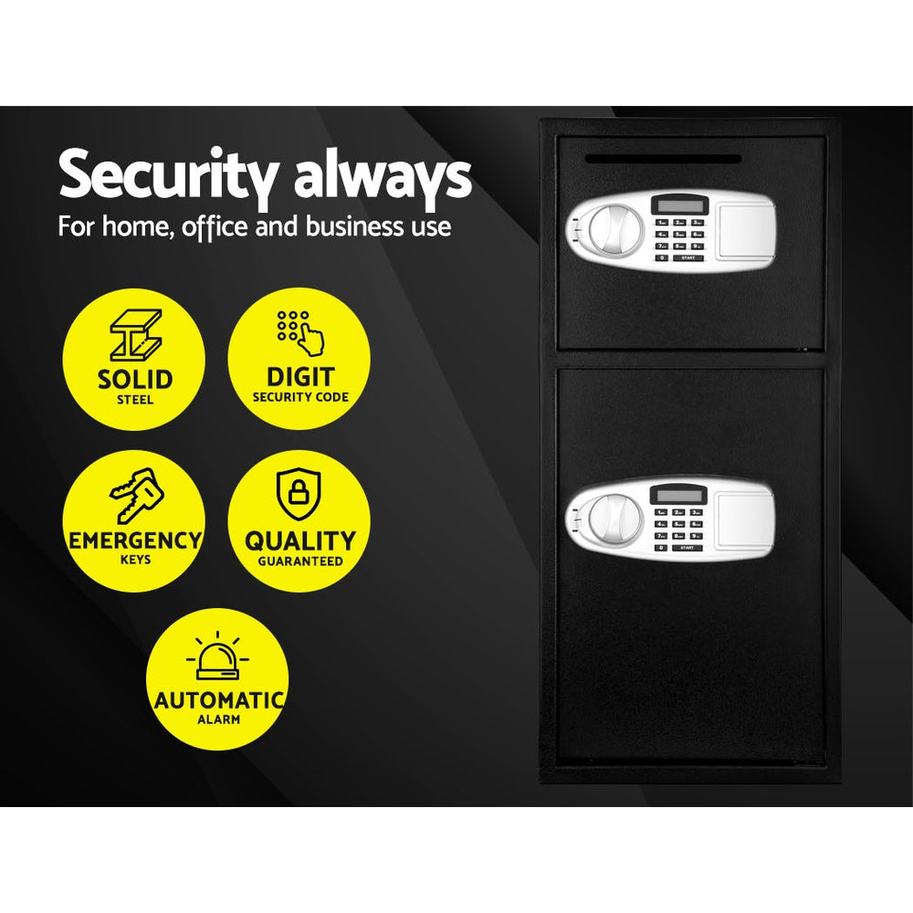 UL-TECH Security Safe Box Double Door - Cosy Abode