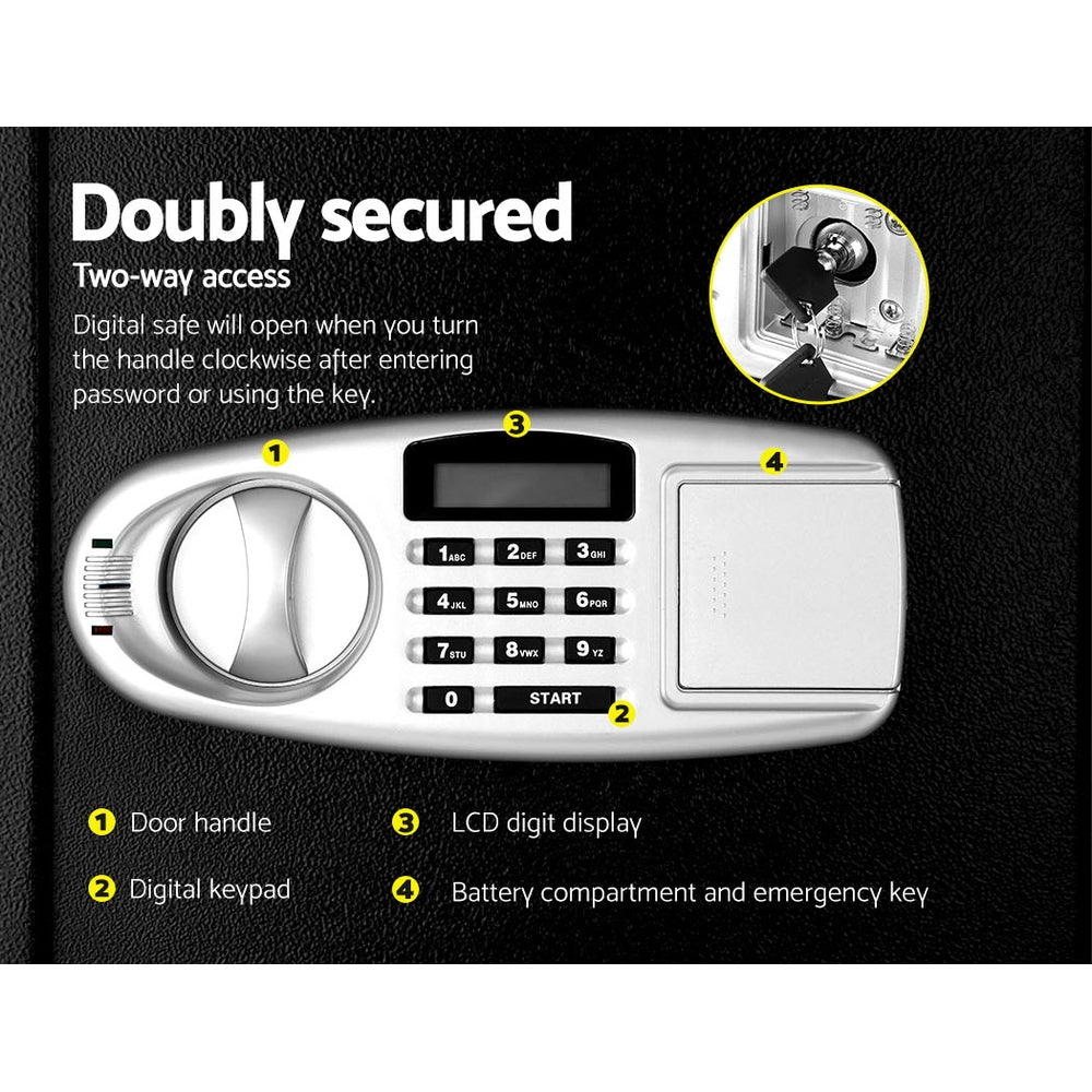 UL-TECH Security Safe Box Double Door - Cosy Abode