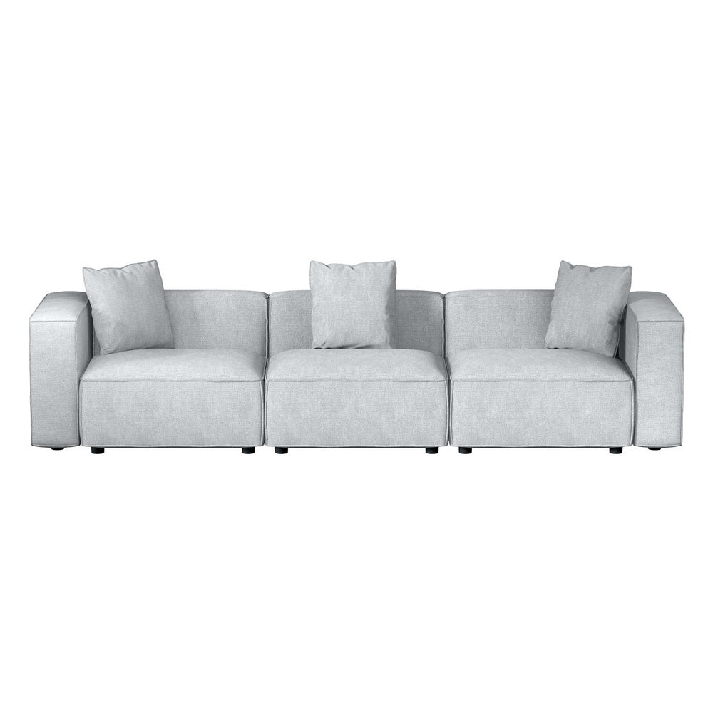 Artiss Modular Sofa Chaise Set 3-Seater Grey - Cosy Abode