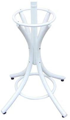 White Coat Rack with Stand Wooden Hat and 12 Hooks Hanger Walnut tree - Cosy Abode
