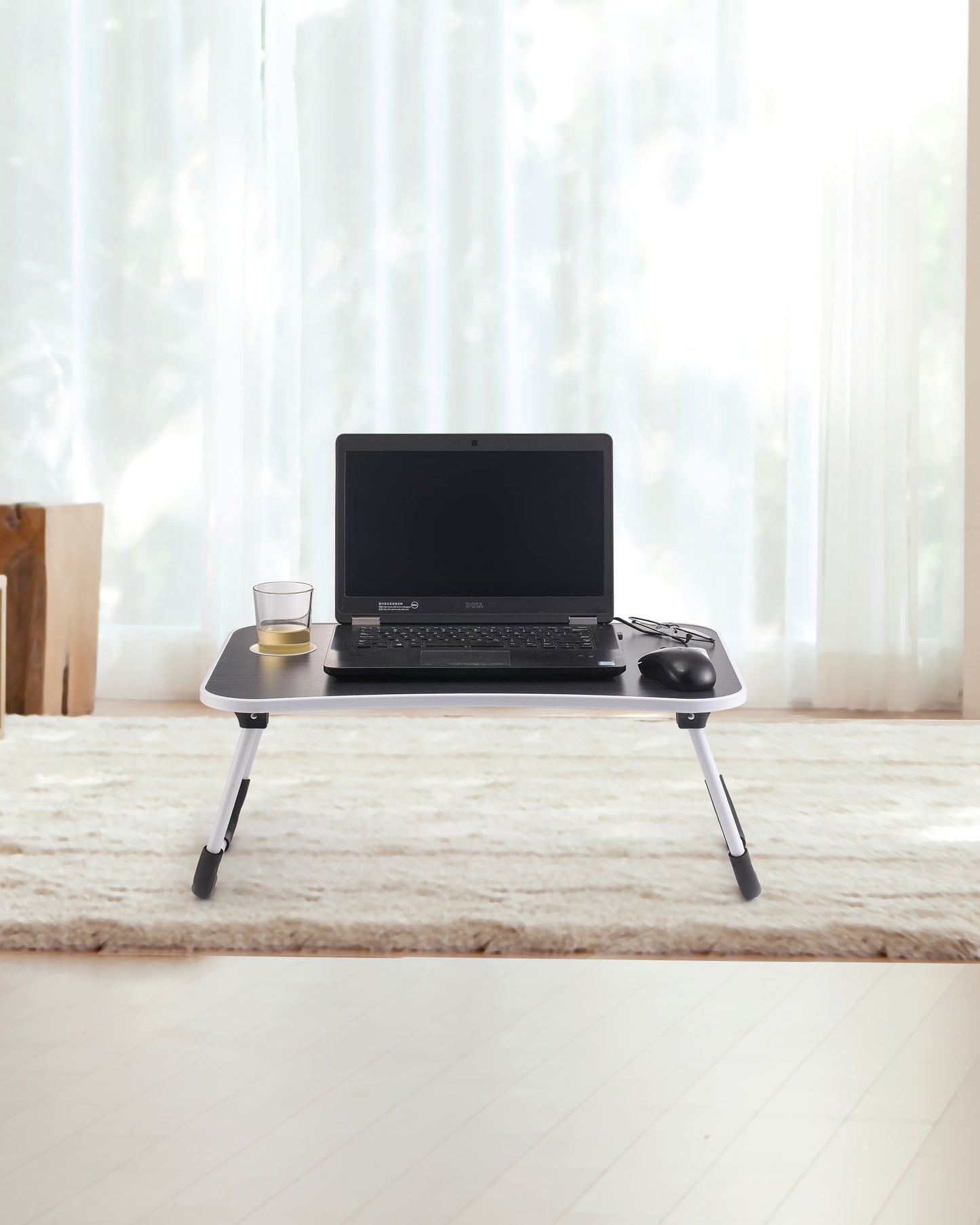 Laptop Bed Desk with Storage and foldable legs for Adults, Kids & Home Office - Cosy Abode