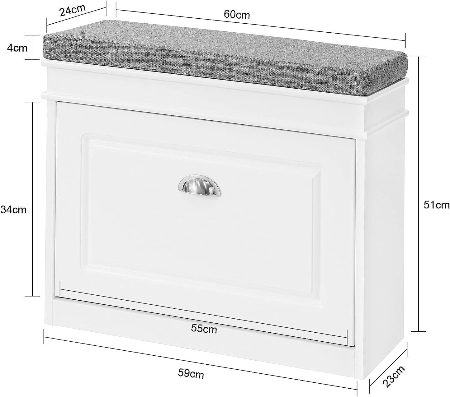 Tilt-Out Shoe Cabinet Shoe Rack - Cosy Abode