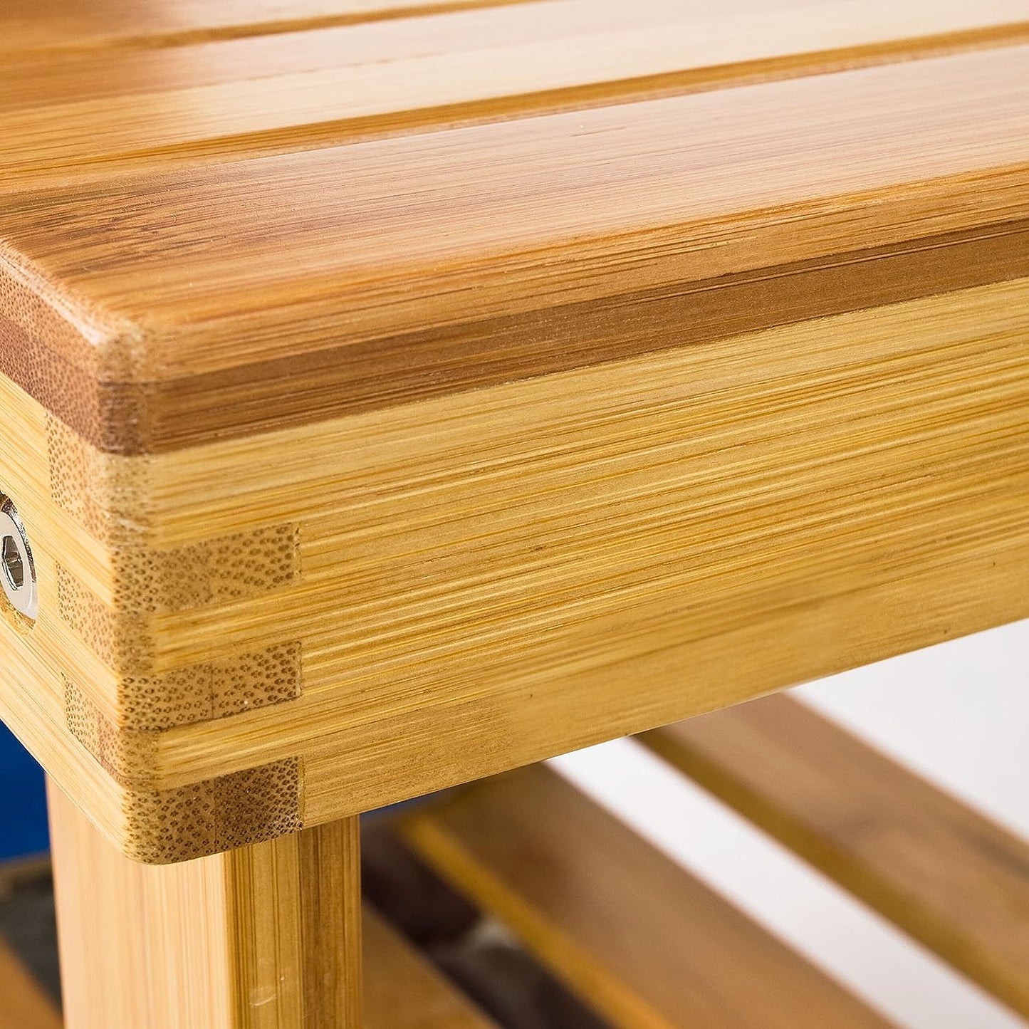Bamboo Shoe Bench Rack Storage with shelves - Cosy Abode