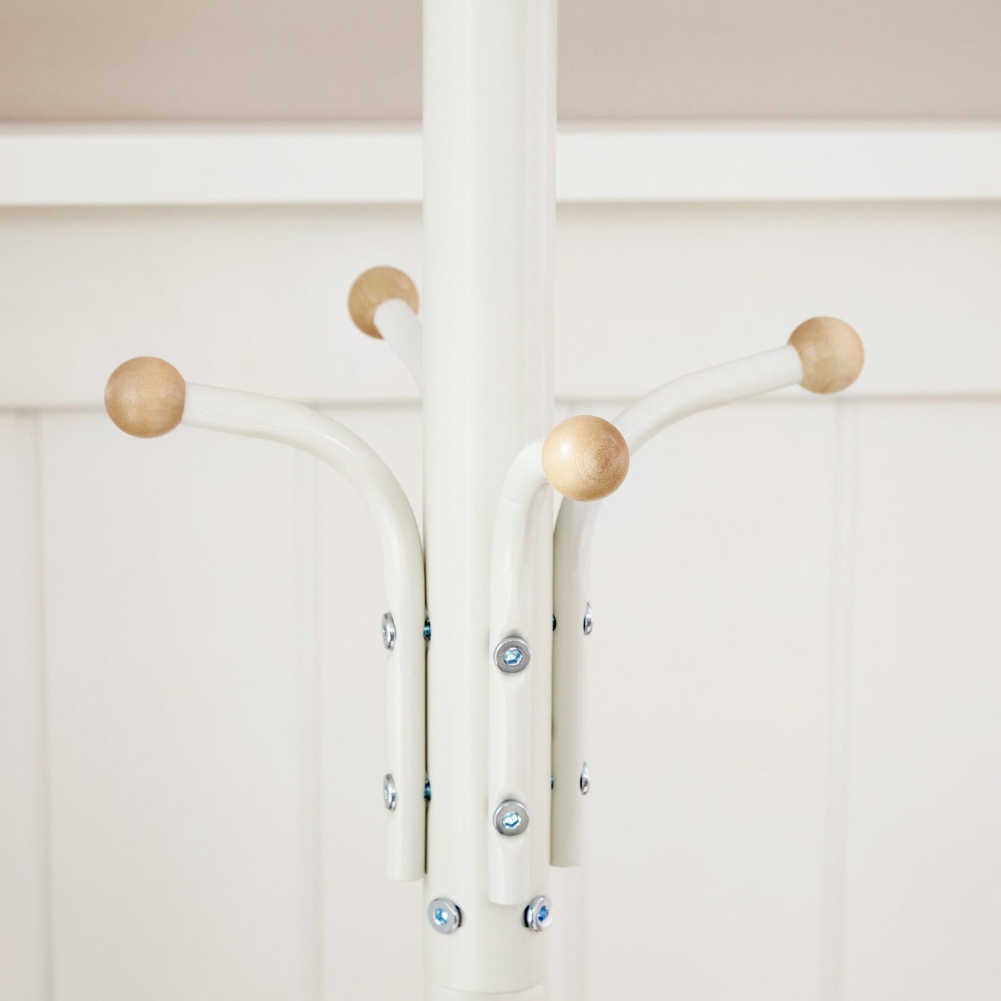 Metal Coat Rack ,White - Cosy Abode