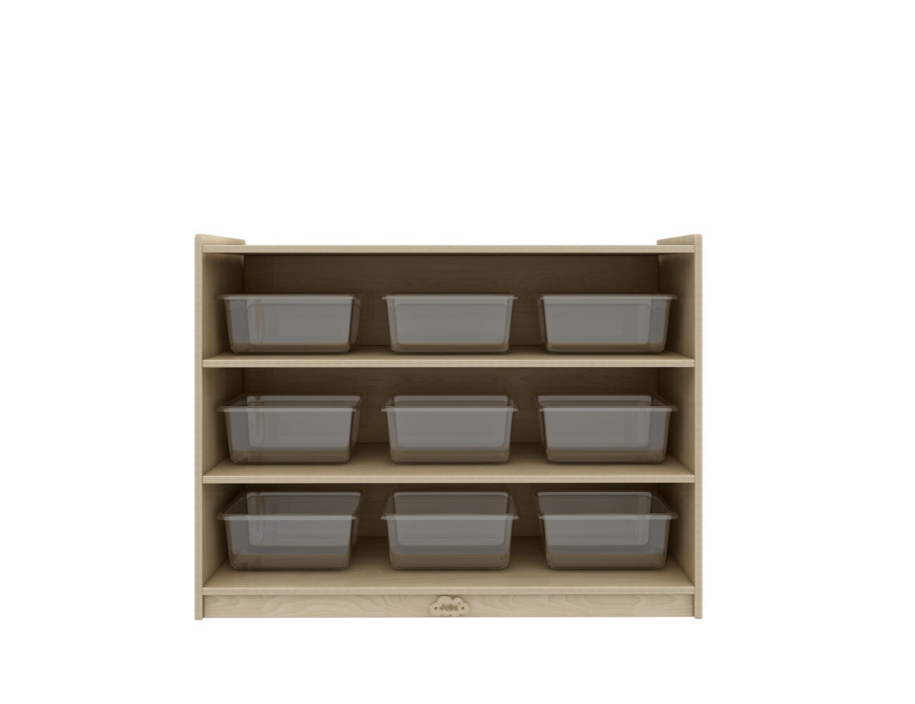 Jooyes Kids 3 Shelf Wooden Bookcase Organiser Storage - H76cm - Cosy Abode
