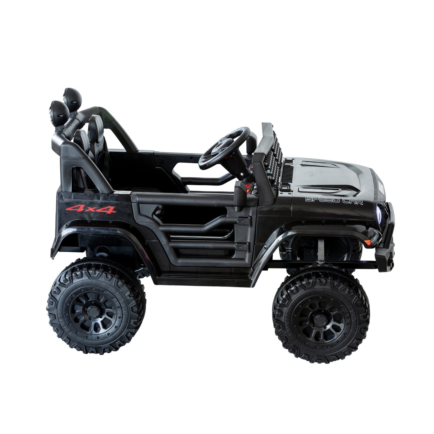 Jeep Inspired Remote Controlled Ride-on Electric Car (Black) - Cosy Abode