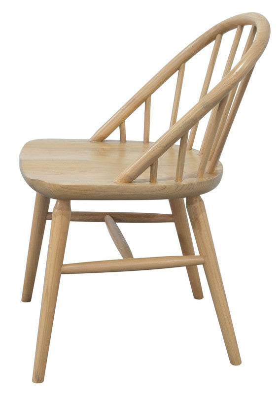 Vera Solid Oak Dining Chair - Set of 2 (Natural) - Cosy Abode