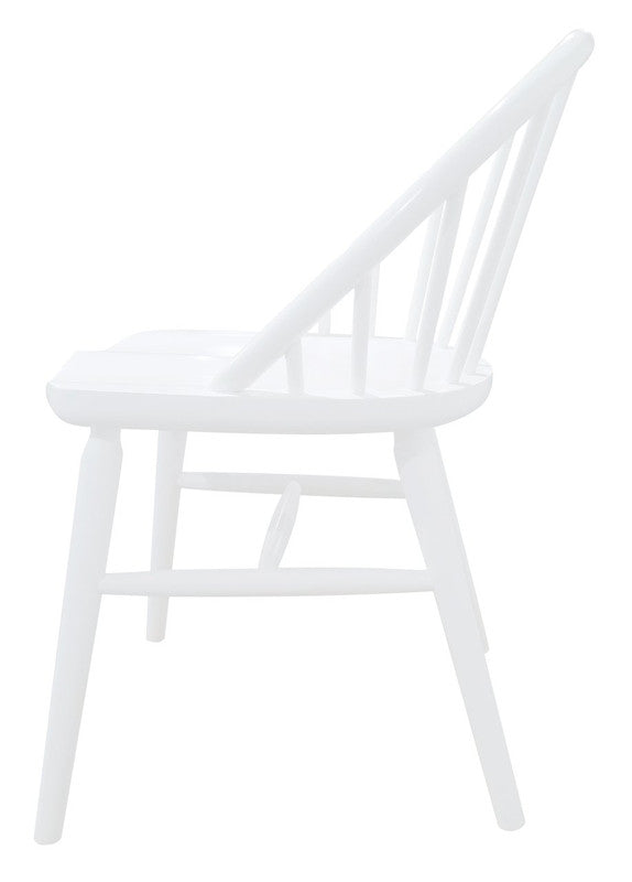 Vera Solid Oak Dining Chair - Set of 2 (White) - Cosy Abode