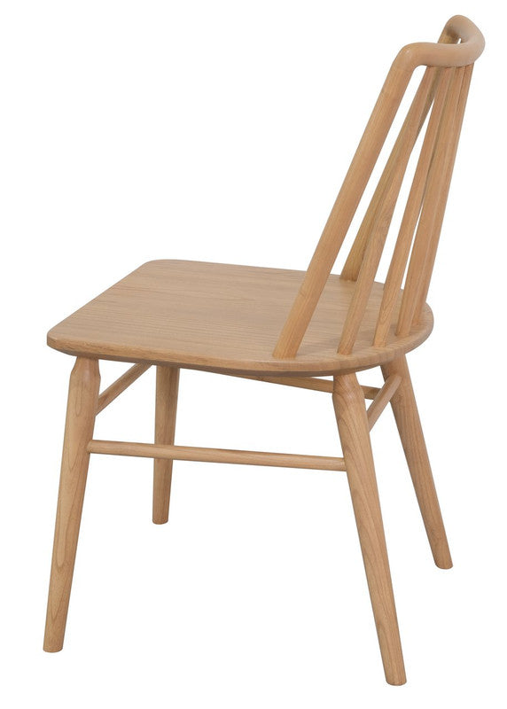 Riviera Solid Oak Dining Chair - Set of 2 (Natural) - Cosy Abode