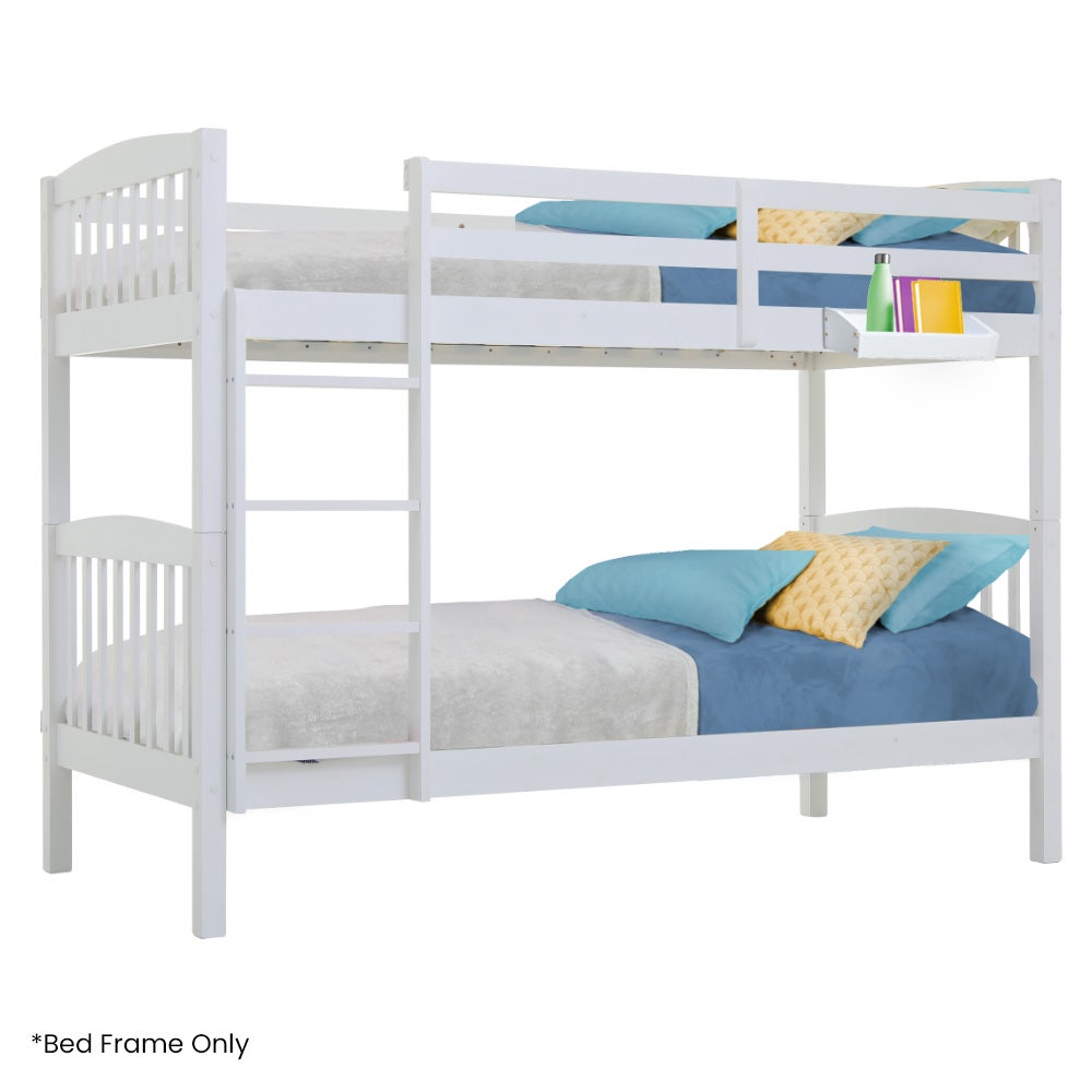 Kingston Slumber Kids Convertible Bed - From Bunk Bed to 2 Single Beds - White - Cosy Abode