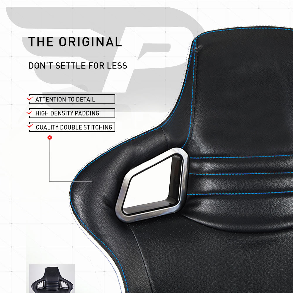 Overdrive Gaming Chair Office Computer Racing PU Leather Executive Race Black - Cosy Abode