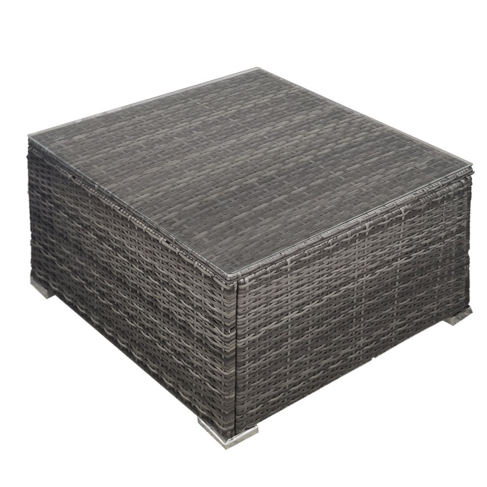 LONDON RATTAN Create Your Own Outdoor Setting - TABLE Section - Grey - Cosy Abode