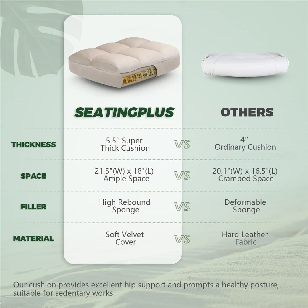 Velvet Home Ergonomic Swivel Adjustable Tilt Angle and Flip-up Arms Office Chair - Cosy Abode