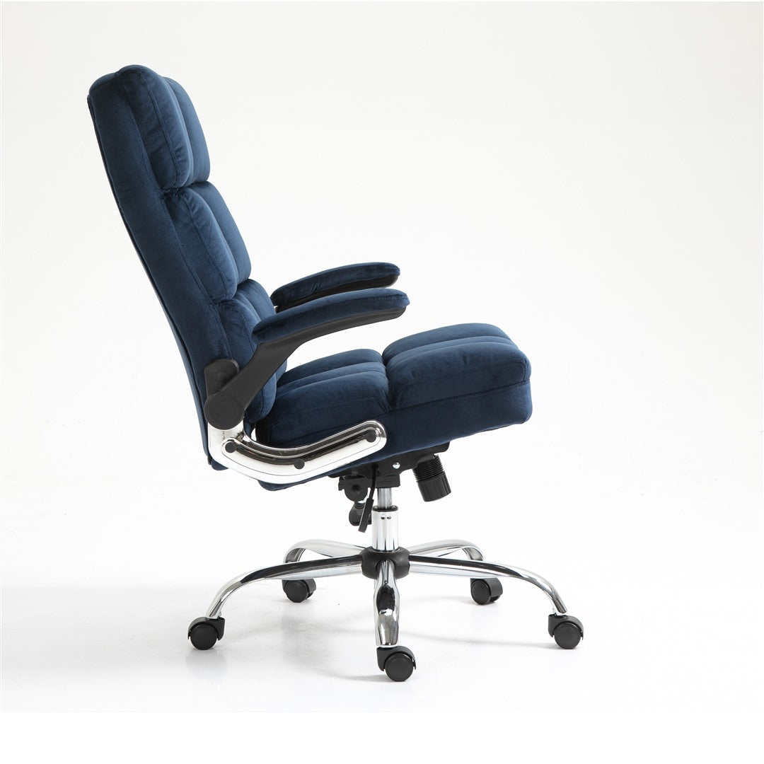 Velvet Home Ergonomic Swivel Adjustable Tilt Angle and Flip-up Arms Office Chair - Cosy Abode