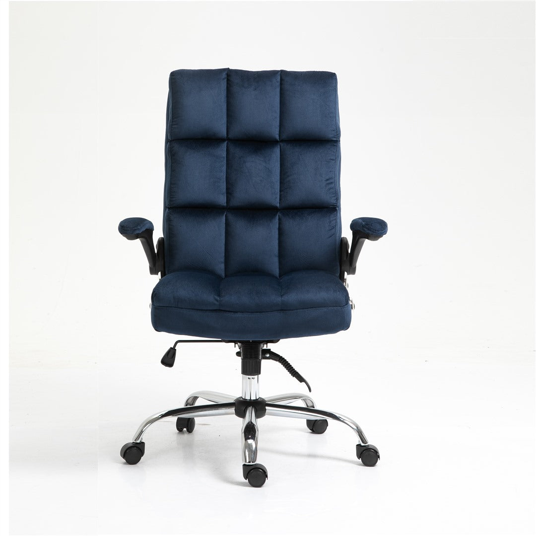 Velvet Home Ergonomic Swivel Adjustable Tilt Angle and Flip-up Arms Office Chair - Cosy Abode