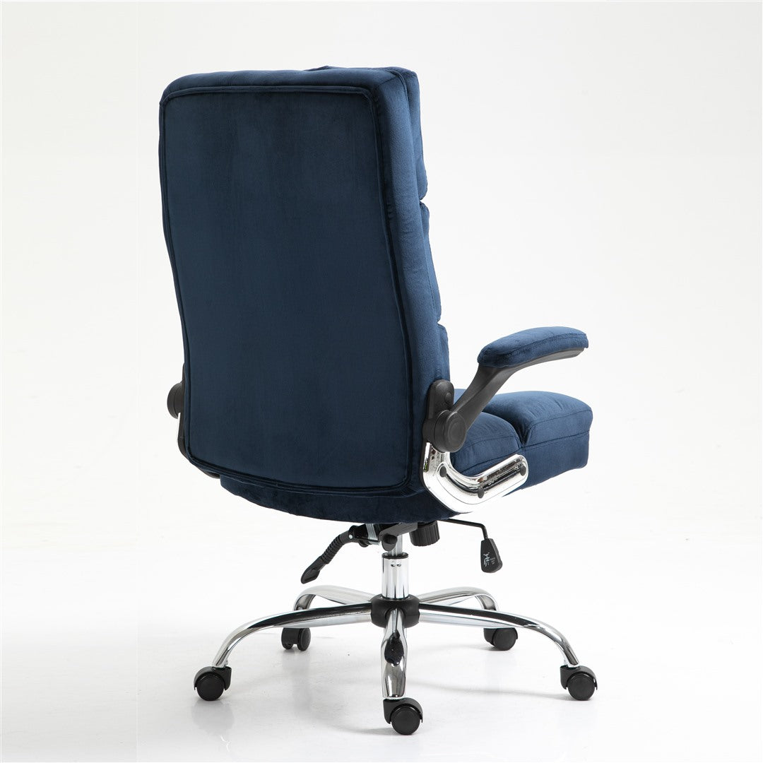 Velvet Home Ergonomic Swivel Adjustable Tilt Angle and Flip-up Arms Office Chair - Cosy Abode