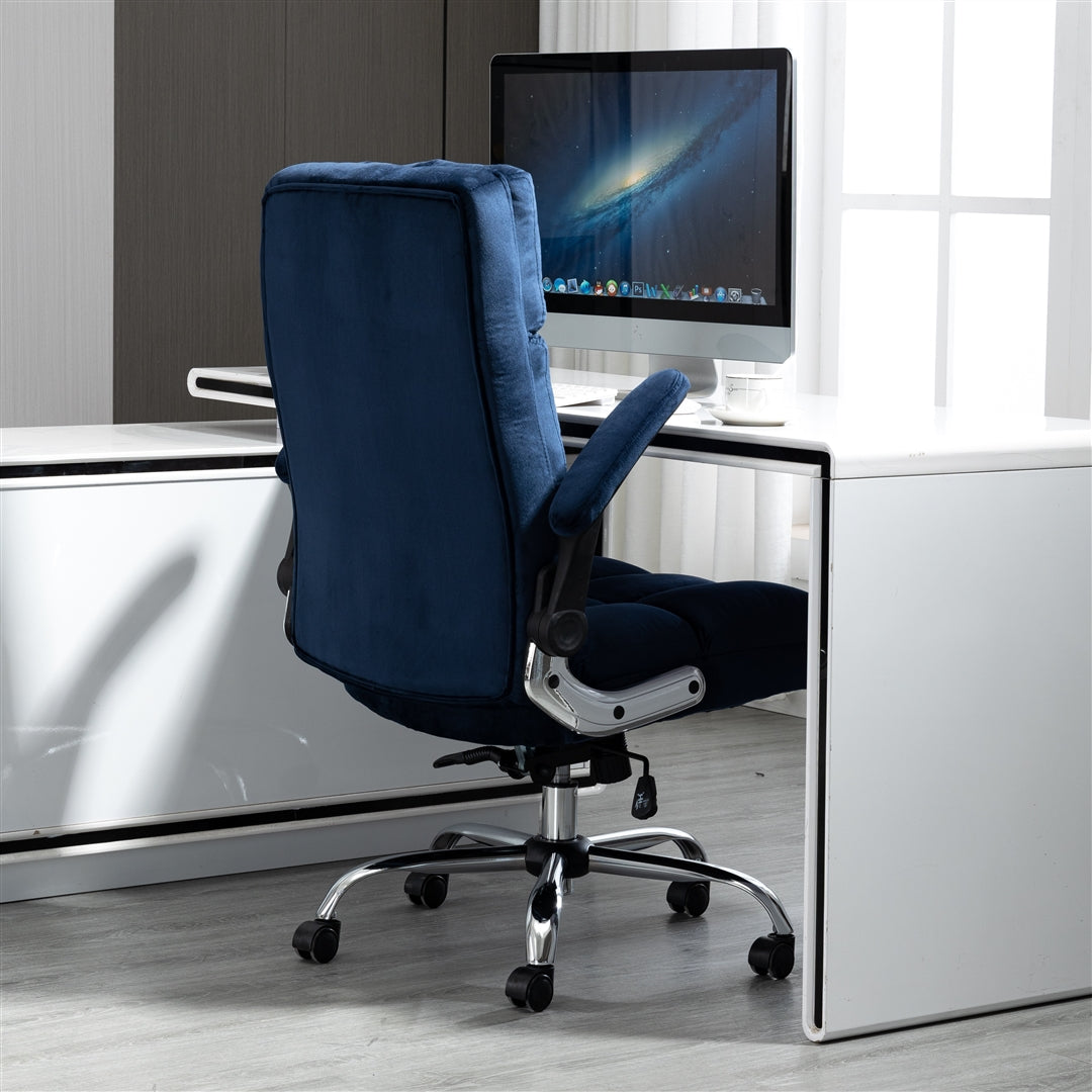 Velvet Home Ergonomic Swivel Adjustable Tilt Angle and Flip-up Arms Office Chair - Cosy Abode