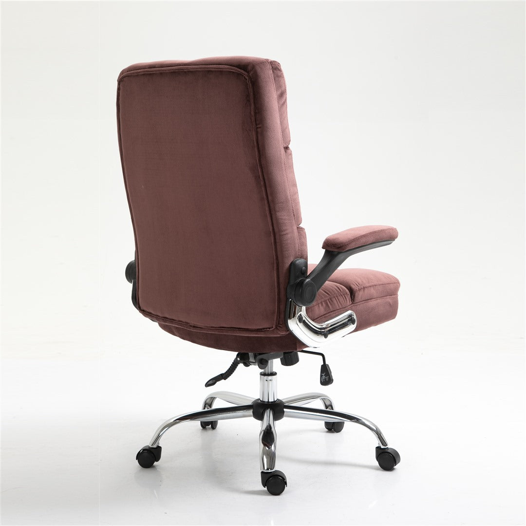 Velvet Home Ergonomic Swivel Adjustable Tilt Angle and Flip-up Arms Office Chair - Cosy Abode